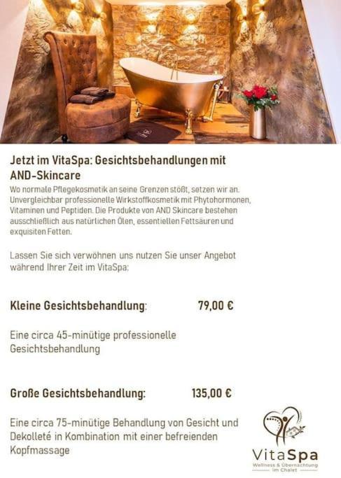 Chalet Vitaspa - Whirlpool & Sauna Privatspa بغنيتس المظهر الخارجي الصورة