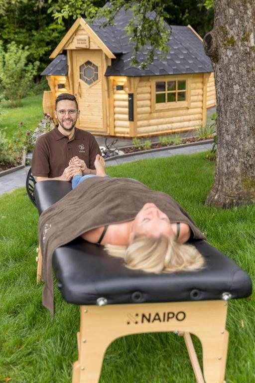 Chalet Vitaspa - Whirlpool & Sauna Privatspa بغنيتس المظهر الخارجي الصورة